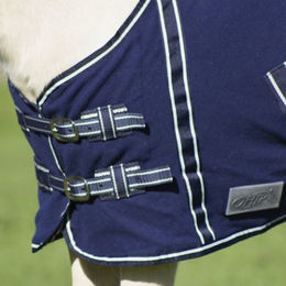 QHP Falabella Fleecedecke für Shettys in Blau – Bild 1 von 3