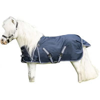 Produktbild von QHP Falabella Outdoor-Decke für Ponys 0g Navy Blau