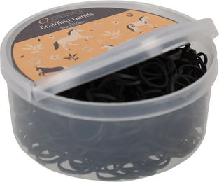 QHP Flache Haargummis Schwarz 50g – Bild 1 von 1