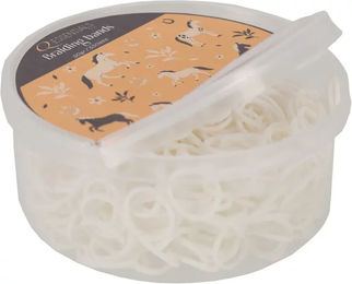 QHP Flache Haargummis Weiß 50g – Bild 1 von 1