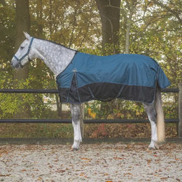 QHP Fleece-Pferdedecke Blau 300g – Bild 1 von 5