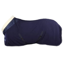 QHP Fleecedecke Brilliance für Pferde Blau 165 cm – Bild 1 von 7
