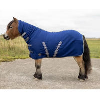 Produktbild von QHP Fleecedecke für Shetlands mit Halsabdeckung in Blau