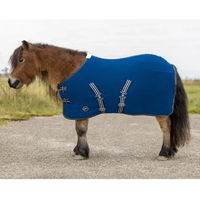 Produktbild von QHP Fleecedecke für Shetlands mit Kreuzgurten in Blau