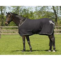 Produktbild von QHP Fleecedecke Ornament Schwarz/Silber 145 cm