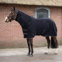 Produktbild von QHP Fleecedecke Terry-dry Abschwitzdecke für Pferde in Schwarz