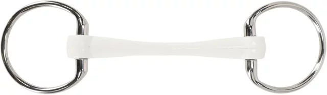 QHP Flexi Olivenkopftrense aus Polyurethan in Weiß 11,5 cm – Bild 1 von 1