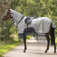 Produktbild von QHP Fliegenabdeckdecke mit Fransen aus Polyester in Grau