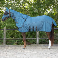 Produktbild von QHP Fliegenbremse Pferdedecke mit Hals aus Polyester