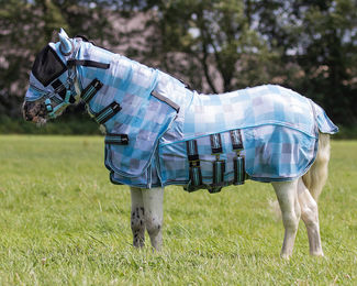 Produktbild von QHP Fliegendecke Falabella Collection Blau aus Polyester