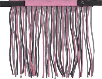 QHP Fliegenfransen Collection Fliegenstirnband für Pferde in Cherry Pink – Bild 1 von 3