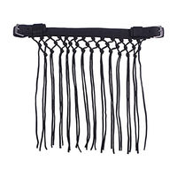 Produktbild von QHP Fliegenfransen Knotted für Shettys in Schwarz aus Stoff