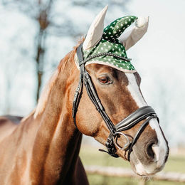 QHP Fliegenohren Pony Weihnachten Print aus Polyester bunt – Bild 1 von 5
