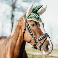 Produktbild von QHP Fliegenohren Pony Weihnachten Print aus Polyester bunt