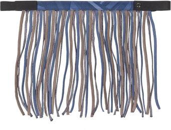 Produktbild von QHP Fliegenschutz Frontal für Pferde Shetty Blau aus Polyester