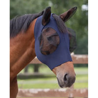 Produktbild von QHP Fliegenschutzmaske Super Bug für Pferde in Navy Blau Größe Pony