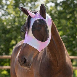 QHP Fliegenschutzmaske Super Bug Unicorn für Ponys aus Polyester bunt – Bild 1 von 2