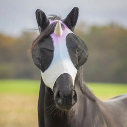 QHP Fliegenschutzmaske Super Bug Unicorn für Shettys aus Polyester bunt – Bild 1 von 2