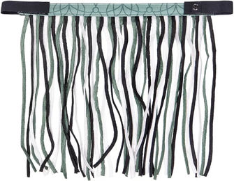 QHP Fliegenstirnband für Pferde Pony aus Polyester in Grün – Bild 1 von 1