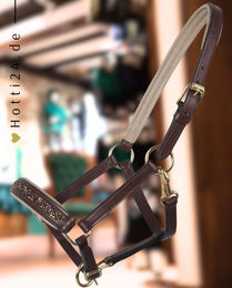 Produktbild von QHP Fohlen Halfter aus Leder in Braun