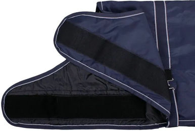 QHP Fohlen Outdoordecke mit 100g Füllung in Navy Blau 80 cm - 100 g – Bild 1 von 3