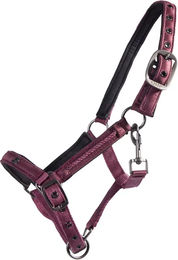 QHP Fohlenhalfter Lily aus Polyester in Rot und Lila – Bild 1 von 2