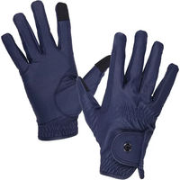 Produktbild von QHP Force Reithandschuhe aus Kunstleder für Unisex in Navy Blau Größe XS