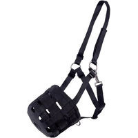 Produktbild von QHP Fressbremse Maulkorb Q-essentials Schwarz für Warmblut/WB aus TPR