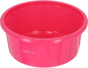 QHP Futterschüssel mit Deckel aus Kunststoff in Weiß oder Rosa – Bild 1 von 1