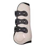 Produktbild von QHP Gamaschen Champion für Ponys mit Neoprenfutter und elastischen Schnellverschlüssen beige
