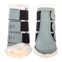 Produktbild von QHP Gamaschen Equestrian Dream mit Kunstfellfutter und Klettverschluss XL Dusty Olive