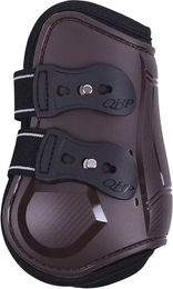 QHP Gamaschen für Vollblut mit Neoprenfutter in Braun – Bild 1 von 3