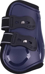 QHP Gamaschen für Warmblut mit Neoprenfutter in Blau – Bild 1 von 3