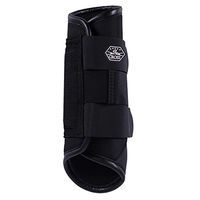 Produktbild von QHP Gamaschen Vielseitigkeit Hinten Schwarz XS