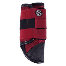 QHP Gamaschen Vielseitigkeit Vorne aus Polyester in Rot Größe XL – Bild 1 von 2