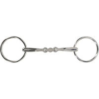 Produktbild von QHP Gebiss mit 2 Ringen für Pferde aus Edelstahl