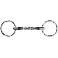 Produktbild von QHP Gebiss Mundstück mit 2 Ringen für anatomische Doppelbrüche aus Edelstahl für Pferde