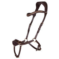 Produktbild von QHP Gebisslose Leder Trense Anatomical für Pony in Braun