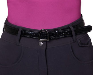 Produktbild von QHP Gürtel Djune aus Leder in Schwarz