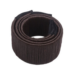 QHP Haarknotenhilfe Easy Dutt-Accessoire für Frauen aus Polyester in Braun – Bild 1 von 2