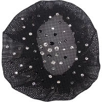 Produktbild von QHP Haarnetz für Dutt mit Rhinestones in Schwarz