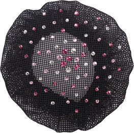 Produktbild von QHP Haarnetz für Dutt mit Rhinestones in Schwarz