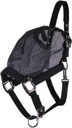 QHP Halfter mit Fliegenmaske Combi für Shetty in Schwarz aus Polyester – Bild 1 von 3
