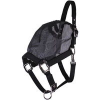 Produktbild von QHP Halfter mit Fliegenmaske Combi für Shetty in Schwarz aus Polyester