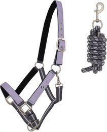 Produktbild von QHP Halfter und Stricke Set für Pferde Lila Pony