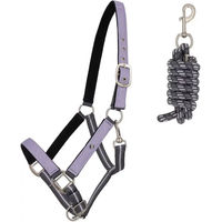 Produktbild von QHP Halfter und Stricke Set für Pferde Lila Pony