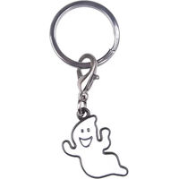 Produktbild von QHP Halloween Dekorativer Glücksbringer aus Metall in Silber