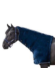 Produktbild von QHP Halsschutz Halsteil Fluff Fleece Blau