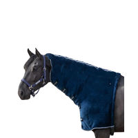 Produktbild von QHP Halsschutz Halsteil Fluff Fleece Blau