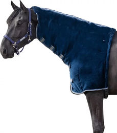 QHP Halsteil Fluff Fleece Blau Größe L – Bild 1 von 2